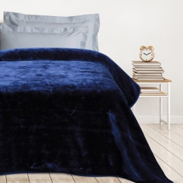 Κουβέρτα Velour Μονή 160x220εκ. Blankets 0292 Blue Das Kids