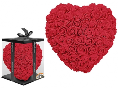 Καρδιά Από Τεχνητά Τριαντάφυλλα 23εκ. Homie 22-3074