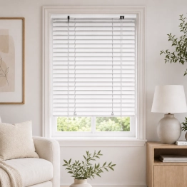 Μεταλλικό Στόρι Aλουμινίου 25mm-80x140εκ. Λευκό MRShome WH080140