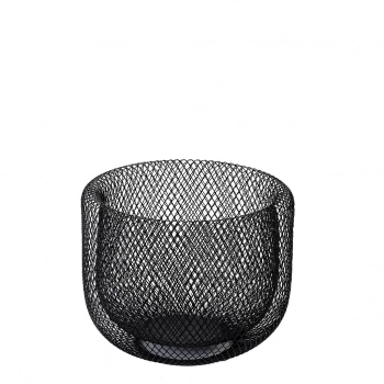 Καλάθι Μεταλλικό Μαύρο 20,5x16,5εκ. ESPIEL ATG107