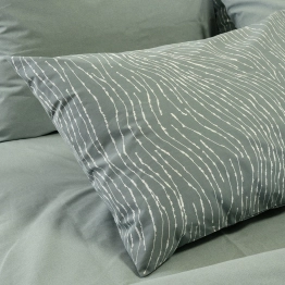 Ζεύγος Μαξιλαροθήκες Polycotton 50x70εκ. Brooke Grey Casual Line Melinen 20006337
