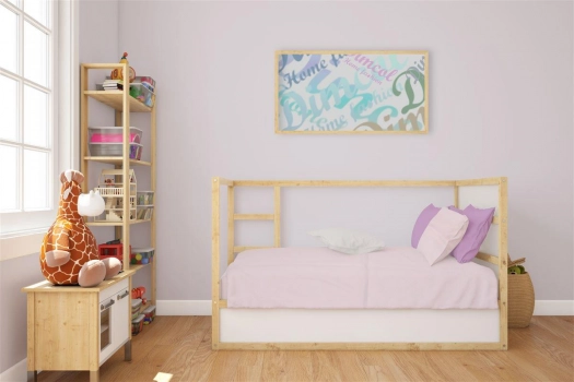 Κατωσέντονο με Λάστιχο Βαμβακερό Κούνιας 70x140+15εκ. Solid 506 Light Purple DimCol