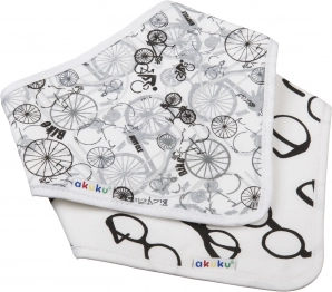 Σετ 2τμχ Σαλιάρα-Μπαντάνα Βαμβακερές Ποδήλατο/ Γυαλιά akuku A1474