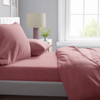 Σεντόνι Μεμονωμένο Polycotton Μονό 160x240εκ. Μελανζέ 08 Orange DimCol