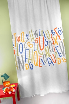 Κουρτίνα Polyester Letters Multi 145x270εκ. Guy Laroche