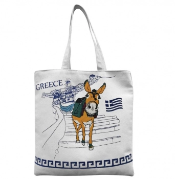 Τσάντα Βαμβακερή Γαϊδουράκι 40x10x40εκ. SUMMER tiempo 42-3165