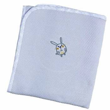 Πάνα Πικέ Βαμβακερή Bebe Κουκουτσάκι 80x80εκ. Elephant Σιέλ 30922