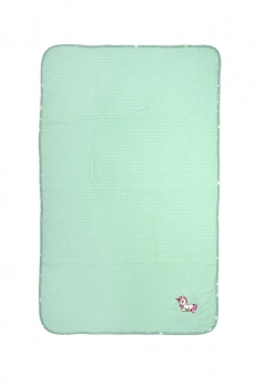 Κουβέρτα Πικέ Λίκνου 80x110εκ. Με Κέντημα Unicorn 190 Mint DimCol