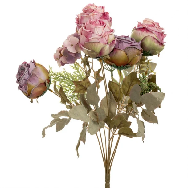 Μπουκέτο Με 7 Τριαντάφυλλα Μωβ-Ροζ 42εκ. iliadis 89838