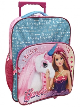 Τσάντα Δημοτικού Τρόλευ 31x18x43εκ. Barbie 50-3105