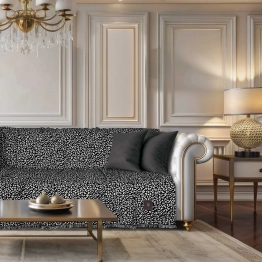 Ριχτάρι Chenille Τριθέσιος 180x300εκ. Essential 3981 Black Greenwich Polo Club