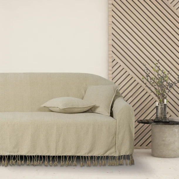 Ριχτάρι Chenille Διθέσιος 180x250εκ. Throws Line 0271 Taupe Das Home