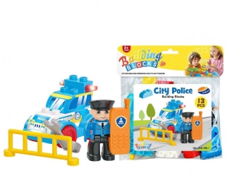 Τουβλάκια 13τμχ Αστυνομία 19x22εκ. Toy Markt 75-435