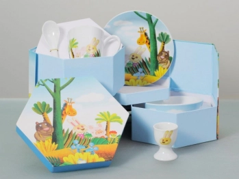 Παιδικό Σετ Φαγητού 5τμχ Πορσελάνης Zoo CRYSPO TRIO 28.0422.90