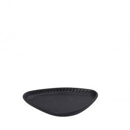 Πιάτο Γλυκού Τριγωνικό Stoneware Gobi Black-Sand Matte ESPIEL 15x8,5x2εκ. OW2046K6