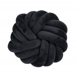 Διακοσμητικό Μαξιλάρι Βελούδινο Φ35εκ. Deco 2290 Black Das Home