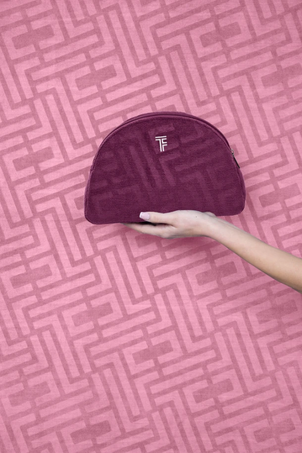 Νεσεσέρ Polyester/Polyamide 26x17εκ. Icon Aubergine Feel and Touch