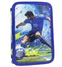Κασετίνα Διπλή Γεμάτη Football 13x3x20εκ. Justnote 50-3152