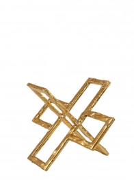 Διακοσμητικό Επιτραπέζιο Μεταλλικό Χρυσό 25x20x20,5εκ. Zen Collection 25.17.51545