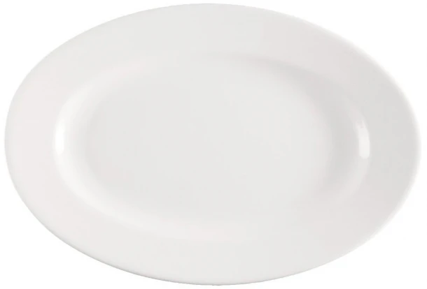 Πιατέλα Πορσελάνης Meran Λευκό ESPIEL 28x21x2εκ. 001.172056K2