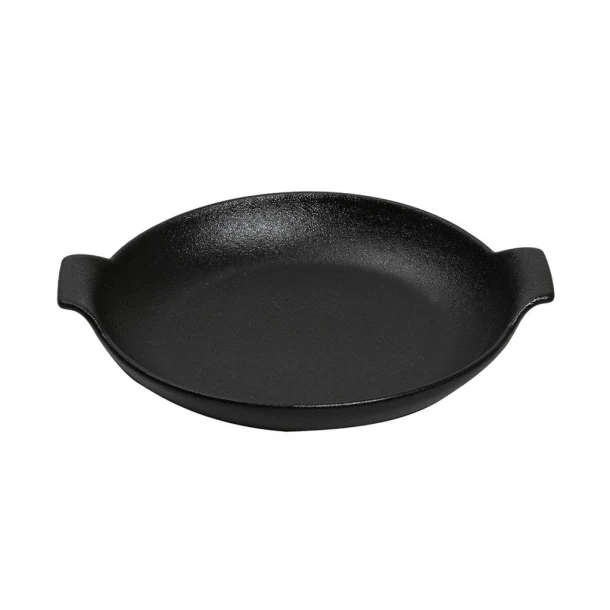 Σαγανάκι Stoneware Μαύρο Lava 24x21x6εκ. ESPIEL NOL113K2