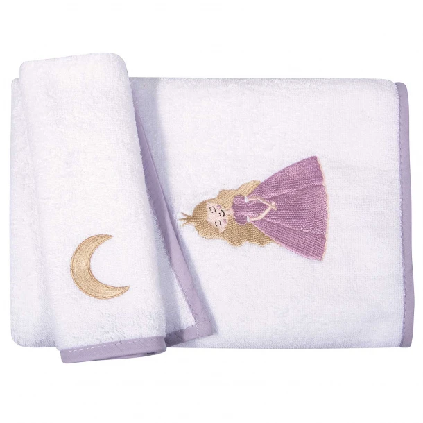 Σετ Πετσέτες 2τμχ Βαμβακερές Με Κέντημα Essential 8862 Pink-White Greenwich Polo Club