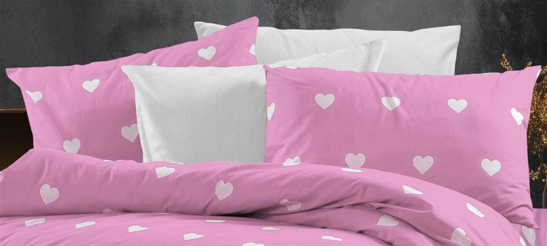 Μαξιλαροθήκη Φάκελος Polycotton 50x70εκ. Αίσθησις 608 Pink DimCol