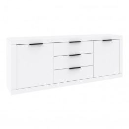 Μπουφές Doha pakoworld σε λευκή απόχρωση 210x45x80.5εκ