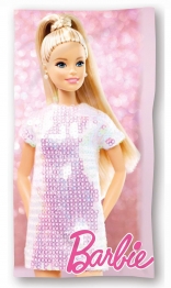 Πετσέτα Θαλάσσης Παιδική Microfiber 70x140εκ. Barbie 85 Pink Mattel DimCol