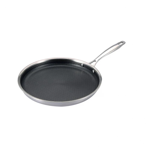 Τηγάνι Pancake Αντικολλητικό Ανοξείδωτο HI-TECH Φ28x3εκ. Bergner BGMP001614