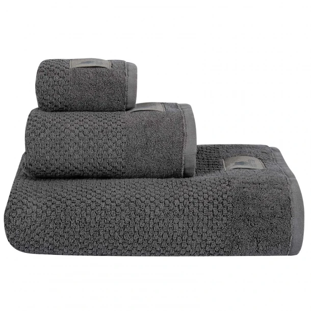 Πετσέτα Βαμβακερή Χεριών 30x50εκ. Premium 4118 Dark Grey Greenwich Polo Club