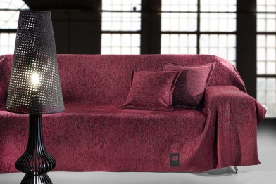 Ριχτάρι Διθέσιος Βαμβακερό Chenille Matis Burgundy 180x250εκ. Guy Laroche