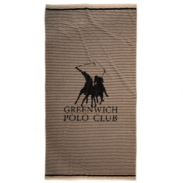 Πετσέτα Θαλάσσης Βαμβακερή 90x180εκ. Essential 5236 Taupe Greenwich Polo Club