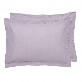 Ζεύγος Μαξιλαροθήκες Polycotton 50x70+5εκ. Oxford Casual 5449 Lilac Das Home