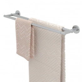 Κρεμάστρα Επιτοίχια 2 Θέσεων Για Πετσέτες Ανοξείδωτη Noon Chrome 59,9x12,4x4,9εκ. Tiger 1321130346