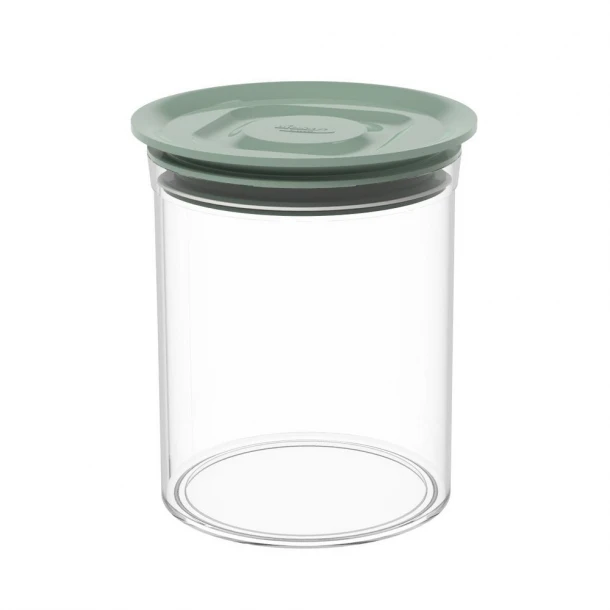 Βάζο Αποθήκευσης Πλαστικό 1lt-Φ12,4x14,5εκ. Pin Up L051-18 Green Biesse Max Home
