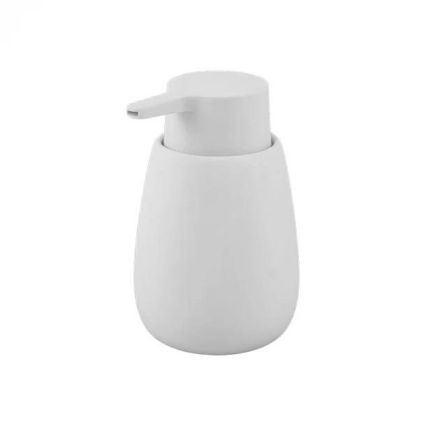 Ντισπένσερ Κεραμικό Fjord Soft White 8,5x8,5x15εκ.-350ml Estia 02-37321
