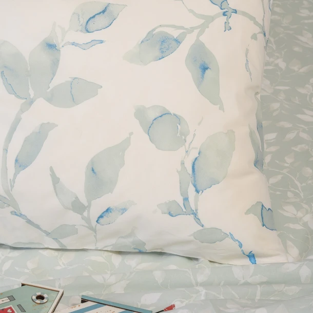 Ζεύγος Μαξιλαροθήκες Βαμβακερές 50x70εκ. Pearl Blue Ultra Line Melinen 20005842