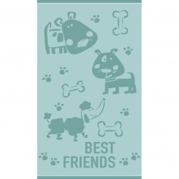 Πετσέτα Θαλάσσης Βαμβακερή Velour Aqua 70x120εκ. Puppy Lover Melinen 20004888