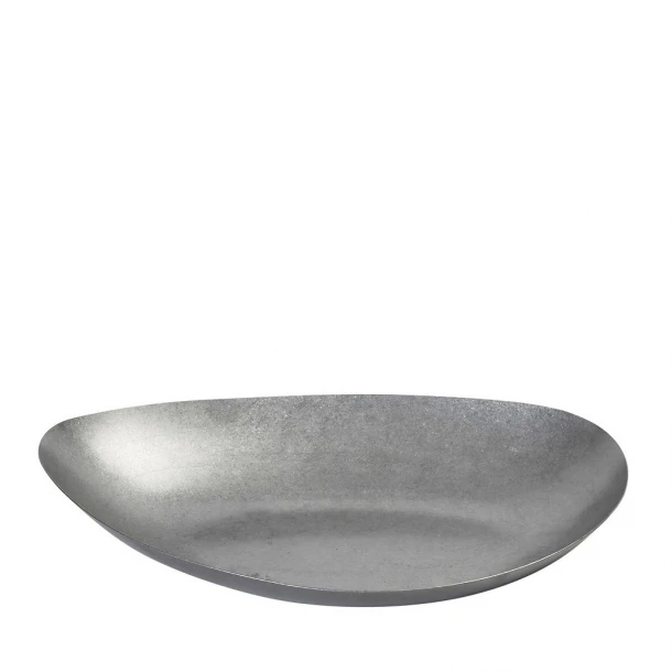 Πιάτο Βαθύ Τριγωνικό Ανοξείδωτο 18/10 Ασημί Snow ESPIEL 30x20x4,8εκ. FEV118