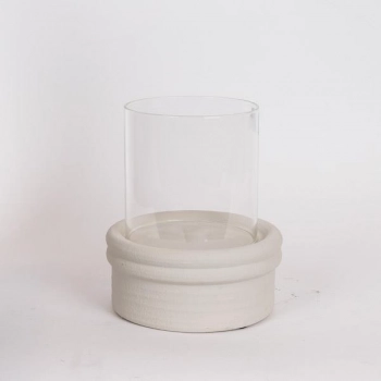 Κηροπήγιο Κεραμικό Μπεζ 20x20x23,5εκ. ESTHETI 819-00518