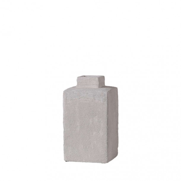 Βάζο Κεραμικό Γκρι ESPIEL 11,5x11,5x18,5εκ. TOF214K2