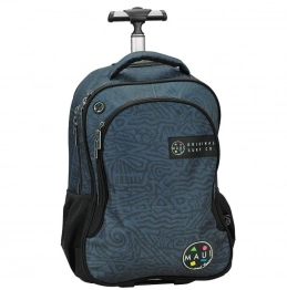 Τσάντα Τρόλευ Maui Black Ocean Με 3 Θήκες 33x28x48εκ.-30lt Gim 50-3688