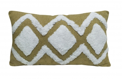 Διακοσμητικό Μαξιλάρι Βαμβακερό Surya Beige-White 50x30εκ. Komvos Home 7012125-4