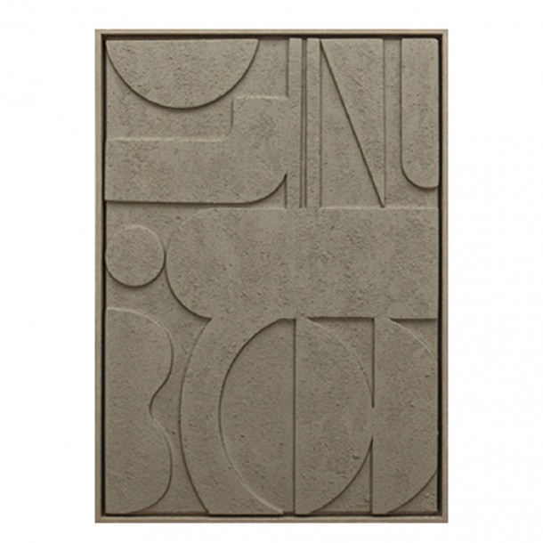 Πίνακας 3D Mdf-Ps Plastic Μπεζ ESPIEL 50x3x70εκ. FAL410