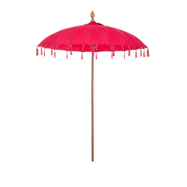 Ομπρέλα Μακραμέ Ροζ Φ185x260εκ. Bali iliadis 84849