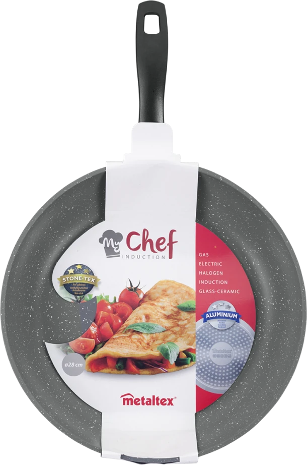 Τηγάνι Αντικολλητικό Με Επίστρωση Αλουμινίου Από Πέτρα Metaltex - 20εκ.