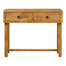 Κονσόλα Εισόδου Ξύλινη 110x35x75εκ. Natural iliadis 95226