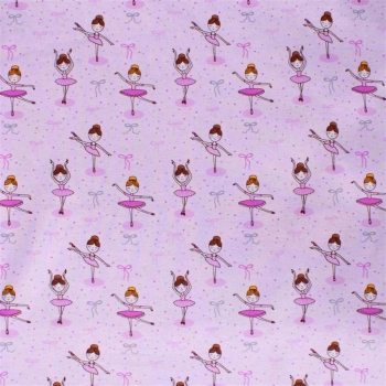 Σεντόνι Μεμονωμένο Φανελένιο Λίκνου 80x110εκ. Μπαλαρίνα 167 Lilac DIMcol