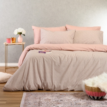 Σετ Σεντόνια Polycotton Υπέρδιπλα Με Λάστιχο 160x200+32εκ. Davide Rose Casual Line Melinen 20005308